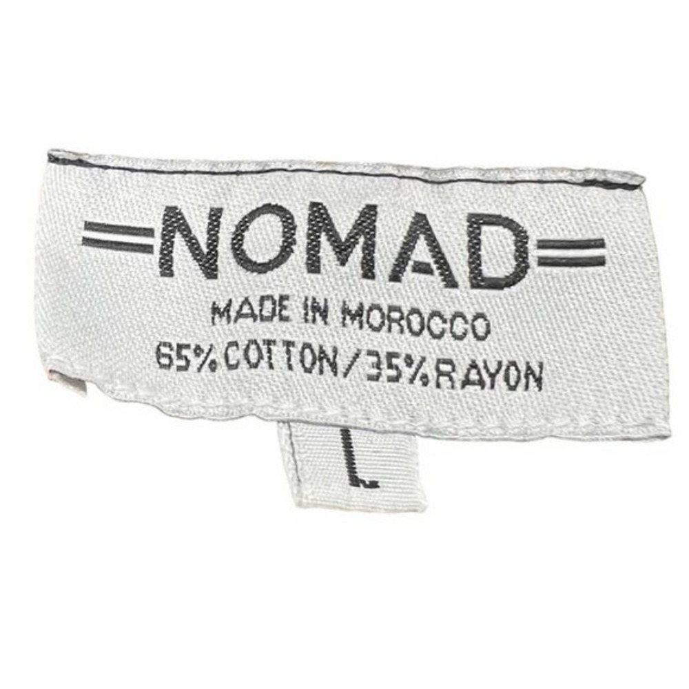 Nomad Made in Morocco Orange and Black Sleeveless Long‎ Cardigan Size L - Picture 4 of 4